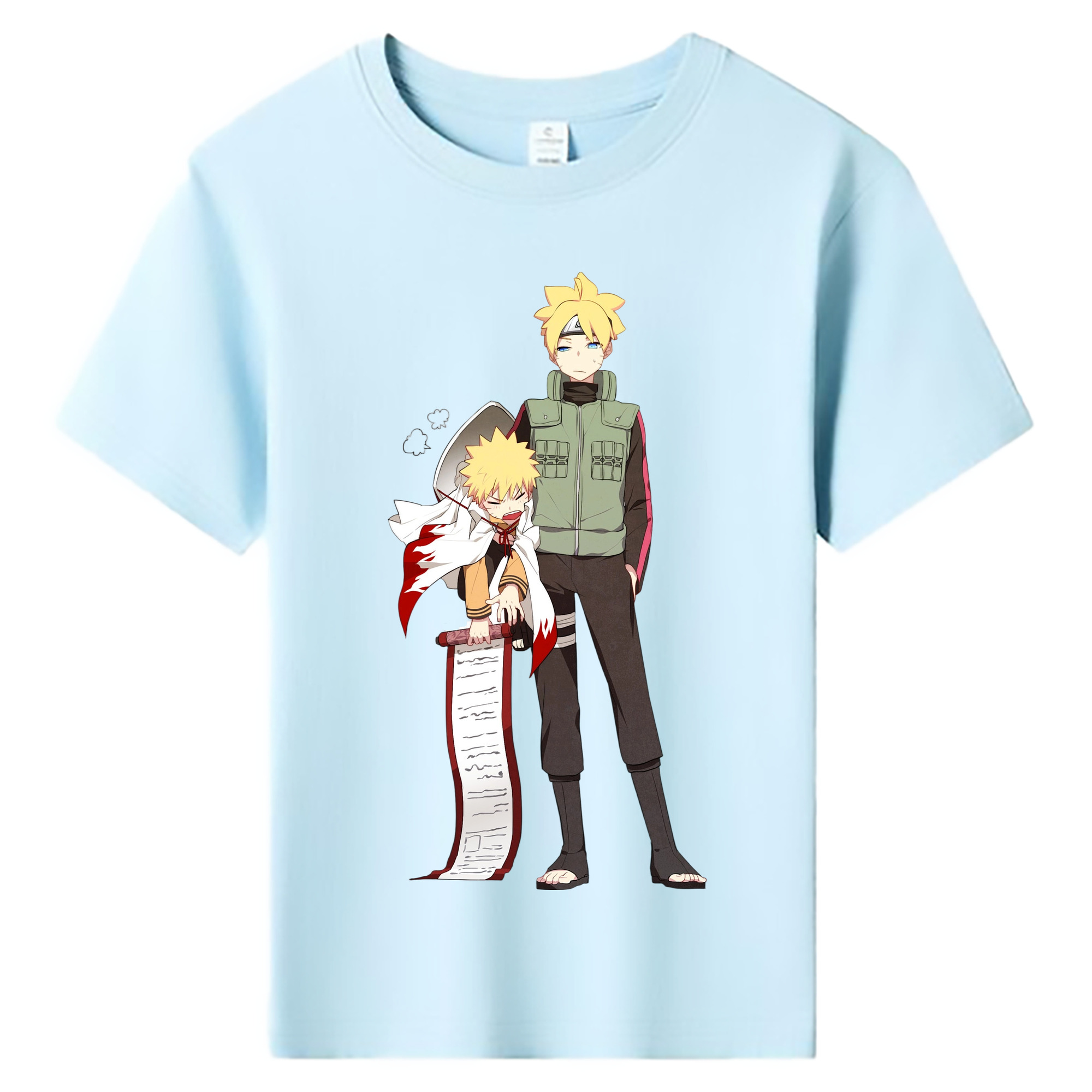 （画像用） NARUTO -ナルト- 波風 ミナト Namikaze Minato 綿100％キッズTシャツ（フロントプリント）